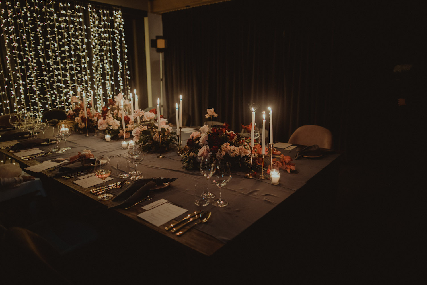 Reception decoration - Wedding photography Kamana Lakehouse - New Zealand